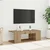 TV ormarić s LED svjetlima Artisan hrast 90x39x30 cm