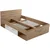Krevet Box 140 140/200 cm , bela, boja hrasta