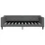 Vidaxl Raztegljiva postelja temno siva 90x190 cm blago