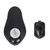Ouch! E-stim & Vibration Butt Plug & Cock Ring with Remote Black