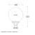 DAWN LED Ulična svetiljka Globe 400, 50W, Crna
