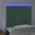 Vidaxl LED posteljno vzglavje temno zeleno 90x5x118/128 cm žamet
