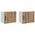 Ormar za Zid PORTO 2 pcs Umjetnički hrast 50 x 31 x 40 cm