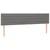 vidaXL Box spring postelja z vzmetnico temno siva 120x190 cm blago