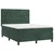 Vidaxl Box spring postelja z vzmetnico temno zelen 140x190 cm žamet