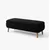 Hanah Home Rena tapacirana klupa s prostorom za odlaganje 90 × 45 × 30 cm, crna