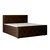 Livetastic BOXSPRING POSTELJA 180 cm  x 200 cm , les, kovina, tekstil rjava