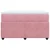 Vidaxl Box spring postelja z vzmetnico roza 120x190 cm žamet