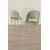 Hanah Home set trpezarijskih stolica Pane 8 kom, krem tkanina Babyface, hromirane metalne noge