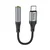 HOCO AUX adapter Type - C na Jack 3,5 mm LS36 12 cm crni