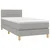 Vidaxl Box spring postelja z vzmetnico svetlo siva 80x200 cm blago