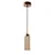 Opviq luster Mule, 1 × GU10, bež / orah