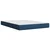 vidaXL vidaXL Box spring postelja z vzmetnico modra 140x200 cm blago, (21321406)