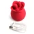 Bloomgasm The Rose Fondle 10X Massaging Rose Silicone Clit Stimulator Red