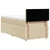 Vidaxl Box spring postelja z vzmetnico krem 80x200 cm blago