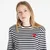 Majice Comme des Garçons PLAY Long Sleeve Tee UNISEX Black/ White XS