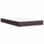 Vidaxl Box spring postelja z vzmetnico temno rjava 120x190 cm blago