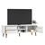 TV ormarić MOLDE bijeli 158 x 40 x 49 cm od masivne borovine