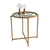 Hanah Home Klub sto 50x50x50cm Zlatno-Sivi
