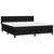 Vidaxl Box spring postelja z vzmetnico črna 160x200 cm blago