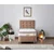 Hanah home Krevet Latte 80x38x180cm Crni