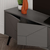 Hanah Home TV komoda Dune, 180 cm, Antracit