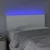 Vidaxl vidaXL Vzglavje postelje z LED diodo belo 90x5x78/88 cm umetno usnje