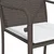 Vrtne stolice s jastucima 4 kom smeđe 56x59x84 cm od poliratana