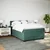 Vidaxl Box spring postelja z vzmetnico temno zelena 160x200 cm žamet