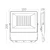 Braytron LED reflektor BRY-FLOOD-CF-50W-BLC-RGB-IP65