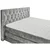 MID.YOU POSTELJA BOXSPRING 180 cm  x 200 cm , tekstil, leseni material siva