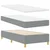 Vidaxl LED Box Spring Postelja Svetlo siva 80 x 200 cm blago