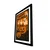 WallXpert uramljena slika 3752HALCT-019, natpis Happy Halloween sa duhovima i bundevama, 37 x 52 cm, crni ram
