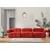 Atelier del Sofa L1 O1 1R Doblo Sofa, 3 Sedišta, Crvena