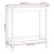 Vidaxl Barska miza bela 100x50x110 cm trdna borovina