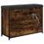Klupa za cipele s preklopnom ladicom boja hrasta 82x32x56 cm