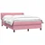 Vidaxl Box spring postelja z vzmetnico roza 140x210 cm žamet