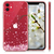 Prozoren ovitek z oblikovanjem češnjev cvet za Apple iPhone 11 - roza