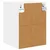 Vidaxl Viseča omarica Bela 30 x 29,5 x 40 cm Konstruiran les