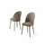 Hanah Home Set stolica Mara, 44x90x42 cm, 2 komada, Srebrno-smeđe boje