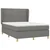Vidaxl Box spring posteljni z vzmetnico temno siv 140x190 cm blago