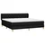 Vidaxl Box spring postelja z vzmetnico črna 160x200 cm blago