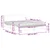 Vidaxl Postelja z vzmetnico Dover modra 160x200 cm blago