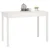 Vidaxl Jedilna miza bela 110x55x75 cm trdna borovina