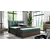 Boxspring postelja Wood 1 - 180x200 cm - temni hrast