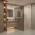 Stena za prhanje Rea Flexi Grey/Brush Copper 110