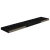 Plutajuće zidne police 4 kom sjajne crne 120x23,5x3,8 cm MDF