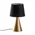 Opviq Stona lampa Kona-15484, Zlatno-crna