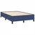 Vidaxl Box spring postelja z vzmetnico LED modra 120x190 cm blago