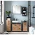 Stylife Spodnja Omarica Palermo, Antracit, Barva Hrasta